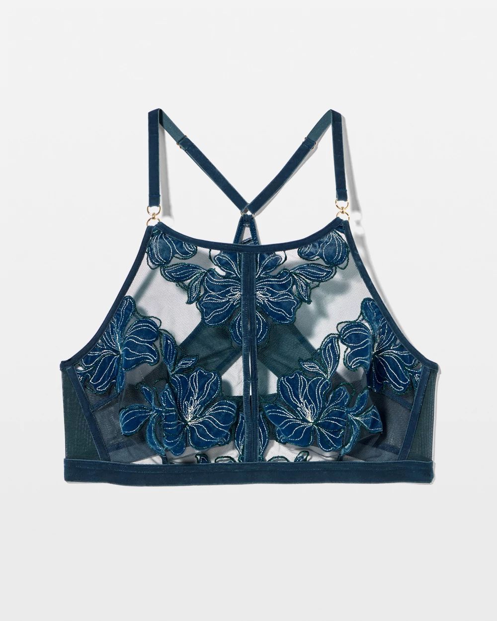 新品未使用　SomAbito GORGEOUS SHADE アンバー Soma's Sexiest Velvet Applique High Neck Bra | Soma